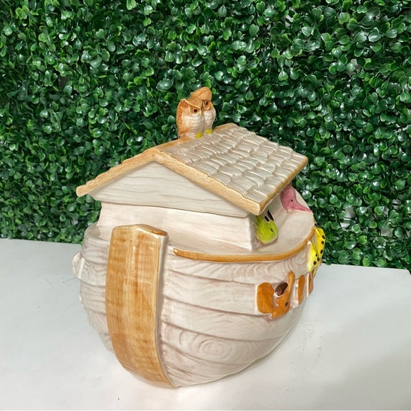 Vintage Treasure Craft | Noah’s ark - Animal-Themed Ceramic Cookie Jar 1960/70s - Picture 6 of 7